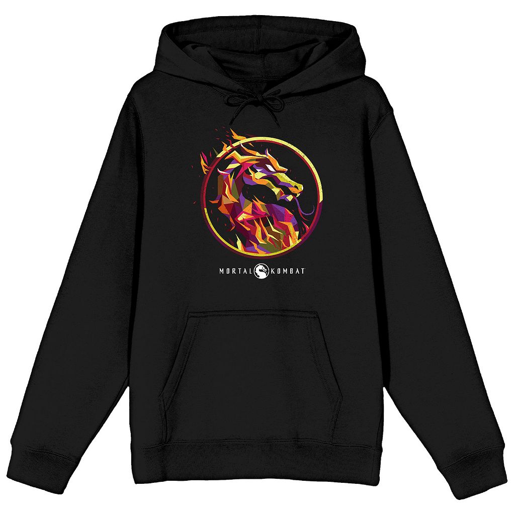 キャラクター ドラゴン ロゴ フーディー パーカー 黒色 ブラック 【 LICENSED CHARACTER MORTAL KOMBAT DRAGON LOGO HOODIE / BLACK 】 メンズファッション トップス スウェット トレーナー