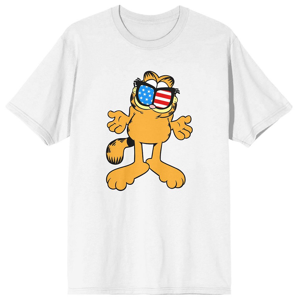 文字記号 古典派音楽 ティーシャツ 白いこと 白いこと 【 LICENSED CHARACTER GARFIELD CLASSIC TEE / WHITE 】 メンズ流行り物 トップス カットソー トップス-メンズファッション-Tシャツ・カットソー