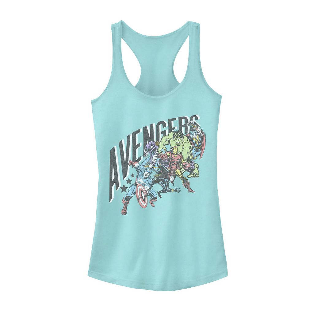 文字記号 動き 貯蔵タンクいの一番 【 LICENSED CHARACTER MARVEL AVENGERS READY FOR ACTION GROUP SHOT TANK TOP / CANCUN 】 キッズ もの言う花 マタニティ トップス