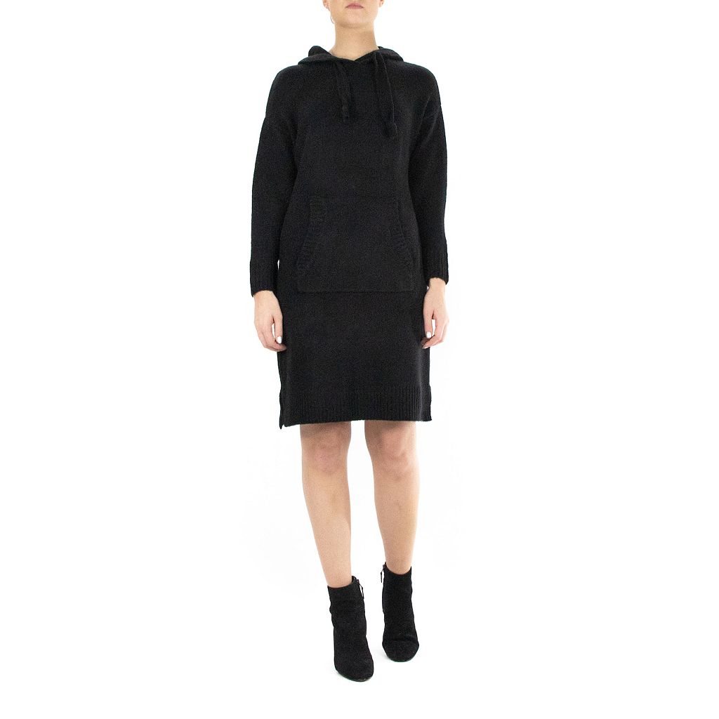 フード付 スウェットシャツ トレーナー ドレス 【 NINA LEONARD HOODED SWEATSHIRT DRESS / 】 レディースファッション