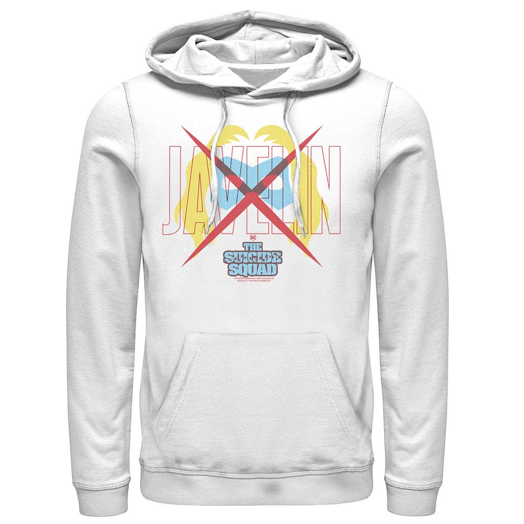 キャラクター ジャヴェリン ジャベリン アイコン ロゴ フーディー パーカー 白色 ホワイト 【 LICENSED CHARACTER THE SUICIDE SQUAD JAVELIN ICON LOGO HOODIE / WHITE 】 メンズファッション トップス スウェッ｜スニケス