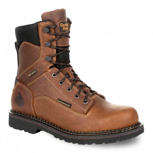 ジョージアブーツ ジョージア ブーツ 茶色 ブラウン ワークブーツS 【 GEORGIA BOOTS GEORGIA GIANT REVAMP 8-INCH WATERPROOF WORK BOOTS / BROWN 】 メンズ｜スニケス