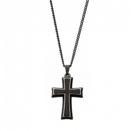 ステンレス 銀色 スチール ネックレス シルバー 【 UNBRANDED STAINLESS STEEL CROSS PENDANT NECKLACE / SILVER TONE 】 ジュエリー アクセサリー メンズジュエリー ペンダント|スニケス