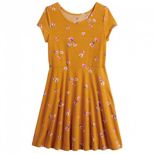 日本産 ドレス ドレス So マタニティ ベビー キッズ Mustard Size Plus Regular In Dress Skater 4 S So
