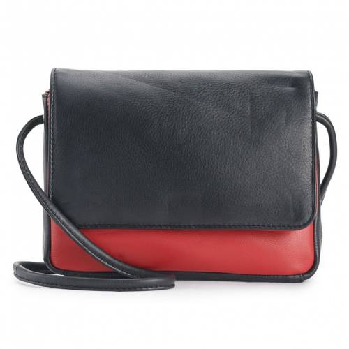 レザー バッグ クロスボディーバッグ 【 ILI LEATHER CROSSBODY BAG WITH MESH TOUCHSCREEN POCKET / 】 レディースバッグ｜スニケス