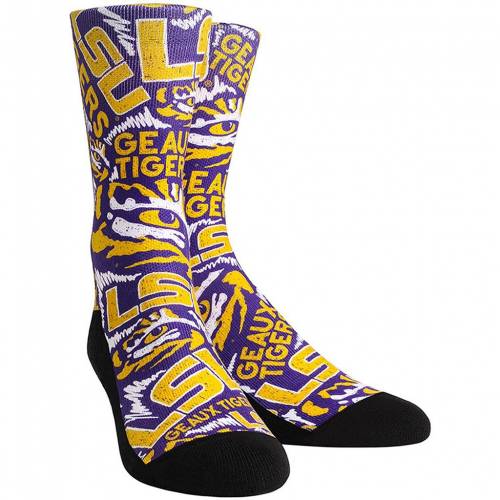 カジュアル Sketch ファッションブランド Unbranded スニケス Lsu 紫 Socks ロゴ ファイティングタイガース ルイジアナステイト Unbranded パープル ファッション Unbranded 靴下 クルー Logo タイガース ソックス Purple 紫 Crew Unbranded