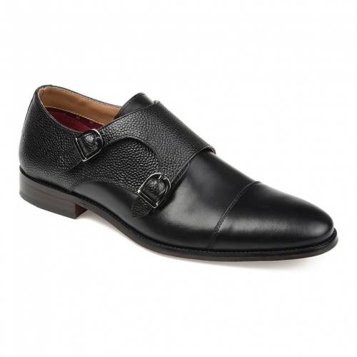 トーマスアンドバイン ストラップ ドレス スニーカー 運動靴 & 【 THOMAS & VINE CALVIN DOUBLE MONK STRAP DRESS SHOES / 】 メンズ ローファー