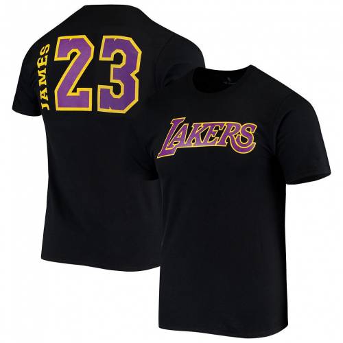 正規品 ファナティクス Fanatics 黒色 ブラック レイカーズ レブロン ジェームズ Tシャツ ロサンゼルス Lakers Fanatics Black Lebron James Side Sweep Name Number Tshirt Lak メンズファッション トップス 超美品 Shintenchi Biz