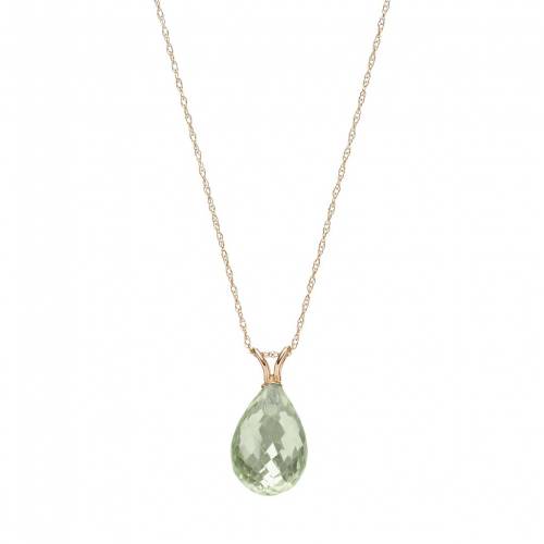 ゴールド ネックレス 黄色 イエロー 【 UNBRANDED 14K GOLD LEMON QUARTZ BRIOLETTE PENDANT NECKLACE / YELLOW 】 ジュエリー アクセサリー レディースジュエリー ペンダント