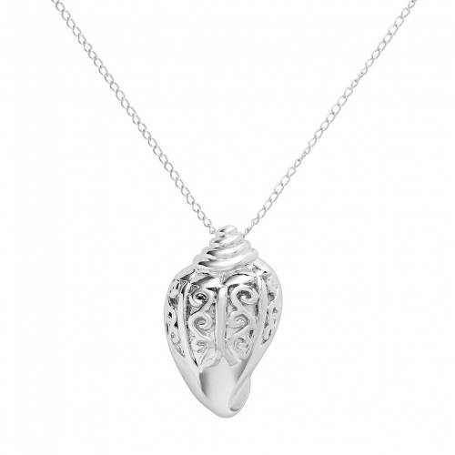 プラチナム 銀色 シルバー シェル 【 JEWELRY FOR TREES PLATINUM OVER SILVER SHELL PENDANT / MULTI NONE 】 ジュエリー アクセサリー レディースジュエリー ネックレス ペンダント