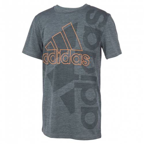 Tシャツ カットソー 新作ウエア Adidas Heather キッズ ジュニア ヘザー ブルー 青色 Tシャツ アディダス Adidas アディダス Vertical Oxide Blue Tee Sport Of Badge