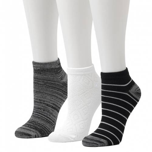ファッションブランド Cuddl 靴下 ストライプ ファッション 靴下 3個入 靴下 カジュアル ソックス Fine Duds 黒色 ブラック Stripe Cuddl Duds Fine Lowcut Socks 3pack Black スニケス
