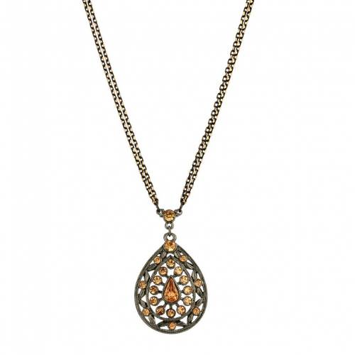 Rakuten 1928 黒色 ブラック コロラド ネックレス 1928 Black Tone Colorado Teardrop Necklace ジュエリー アクセサリー レディースジュエリー ネックレス 代引き手数料無料 Waneptogo Org
