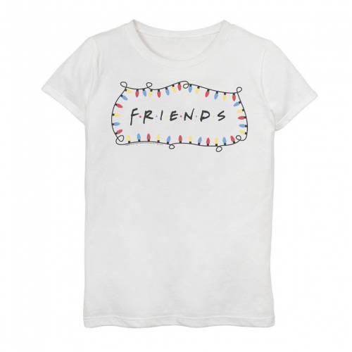 格安即決 Licensed Character キャラクター クリスマス ロゴ グラフィック Tシャツ 白色 ホワイト Licensed Character Friends Christmas Lights Logo Surround Graphic Tee White キッズ ベビー マタニティ トップス Tシw 驚きの安さ Www Clubnautico Com Do