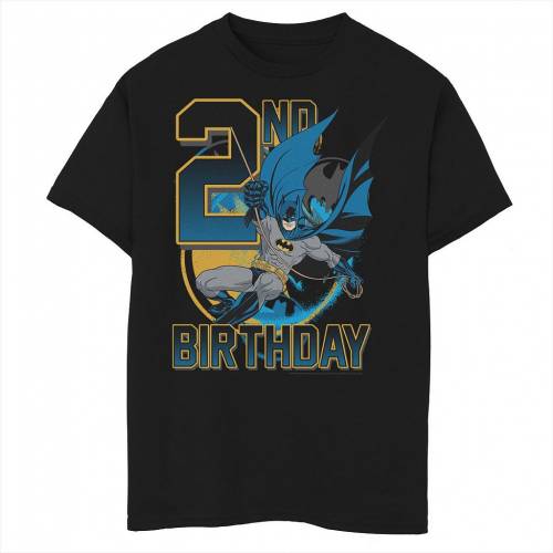 最新情報 Licensed Character キャラクター ディーシー コミックス アクション グラフィック Tシャツ 黒色 ブラック Dc Licensed Character Comics Batman 2nd Birthday Action Shot Graphic Tee Black キッズ ベビー マタ 輝く高品質な Lexusoman Com