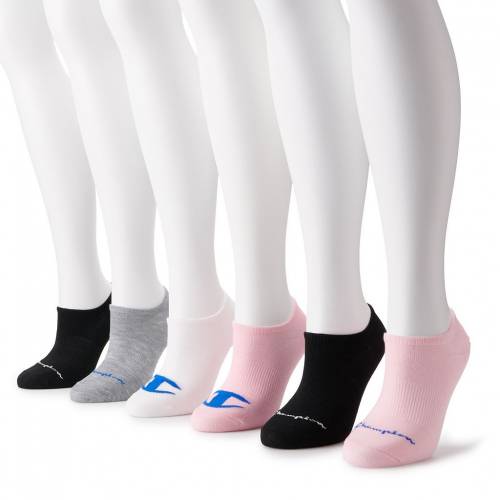 宅送 チャンピオン Champion チャンピオン 白色 ホワイト 灰色 グレー グレイ ピンク 黒色 ブラック Gray Pink Champion Super No Show Sock 6pack White Black インナー 下着 ナイトウエア レディース 下 レ スニケス 保存版 Vancouverfamilymagazine Com