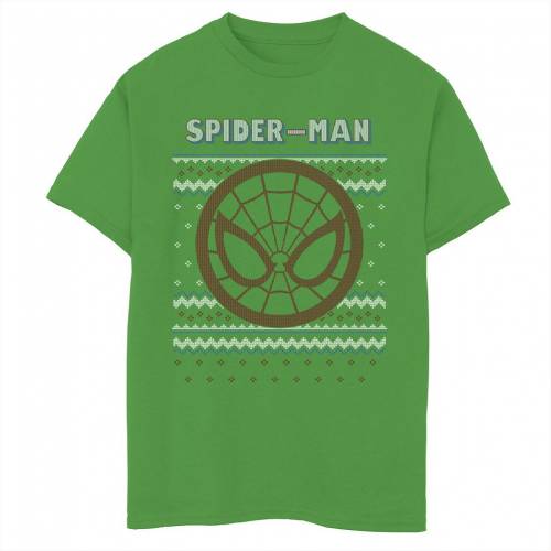 即納特典付き Marvel クリスマス トレーナー グラフィック Tシャツ Marvel Christmas Spiderman Ugly Sweater Graphic Tee Kelly キッズ ベビー マタニティ トップス Tシャツw 保証書付 Uptphh Dishut Jatimprov Go Id