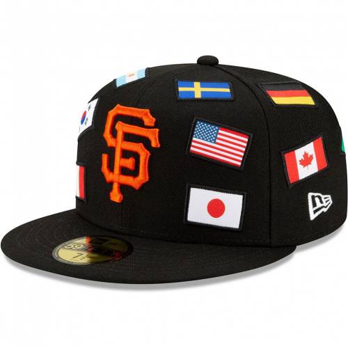 New Era 黒いこと ニグロ ジャイアンツ ニュー鰓 サンフランシスコ メンズ Black All Over Flag 59fifty Fitted Hat Gnt Bidbuyimporters Com