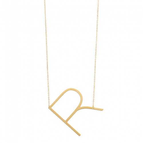 ファッション Necklace ゴールド カジュアル Gold ファッションブランド ネックレス Unbranded ジュエリー アクセサリー 14k Unbranded Gold Initial Necklace R ジュエリー アクセサリー レディースジュエリー ネックレス スニケス