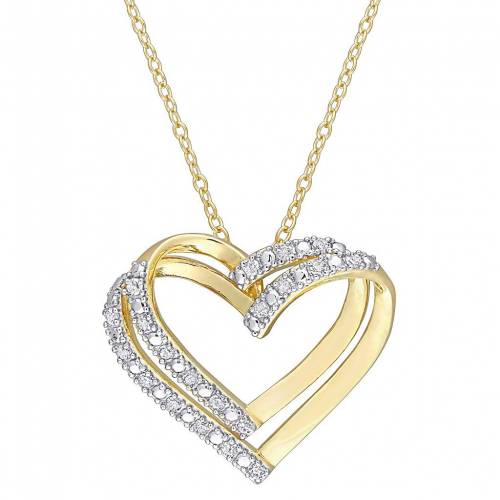銀色 シルバー ダイヤモンド ネックレス T.W. 【 STELLA GRACE STERLING SILVER 1/5 CARAT DIAMOND OPEN HEART PENDANT NECKLACE / 】 ジュエリー アクセサリー レディースジュエリー ペンダント｜スニケス