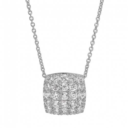 銀色 シルバー ネックレス 白色 ホワイト 【 SOPHIE MILLER CUBIC ZIRCONIA STERLING SILVER SQUARE PENDANT NECKLACE / WHITE 】 ジュエリー アクセサリー レディースジュエリー ペンダント