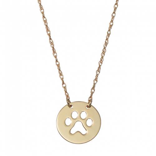 Necklace 14k Disc ファッションブランド ゴールド ネックレス ゴールド ファッション Print Paw アクセサリー Paw Disc スニケス カジュアル Gold