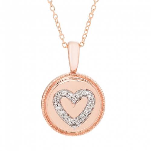 ゴールド ダイヤモンド ネックレス IT'S 【 IT'S PERSONAL 14K GOLD DIAMOND ACCENT HEART PENDANT NECKLACE / 】 ジュエリー アクセサリー レディースジュエリー ペンダント