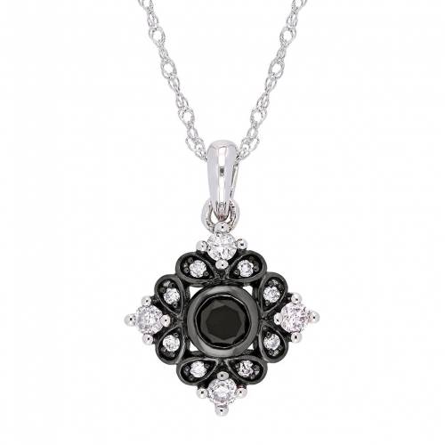 白色 ホワイト ゴールド 黒色 ブラック ダイヤモンド ネックレス & 【 STELLA GRACE 10K WHITE GOLD 2/5 CARAT BLACK DIAMOND PENDANT NECKLACE / 10K WHGOLD 】 ジュエリー アクセサリー レディースジュエリー ペンダ｜スニケス 192,300円