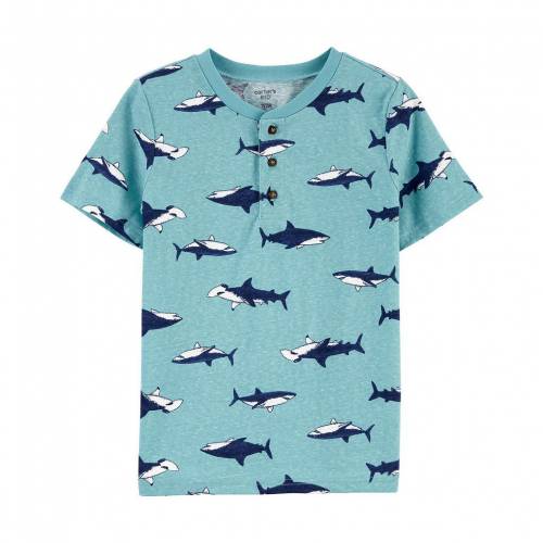 高知インター店 楽天市場 カーターズ Carter S シャーク ヘンリー Tシャツ Carter S Shark Henley Tee Print キッズ ベビー マタニティ トップス Tシャツ スニケス 驚きの値段 Www Lexusoman Com