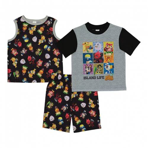 Licensed Character キャラクター ショーツ ハーフパンツ Licensed Character S 410 Nintendo Animal Crossing Visitors Guide Tops Shorts Pajama Set Multi キッズ ベビー マタニティ ベビー服 ファッション ファッションブランド カジュアル ファッション Clickcease Com