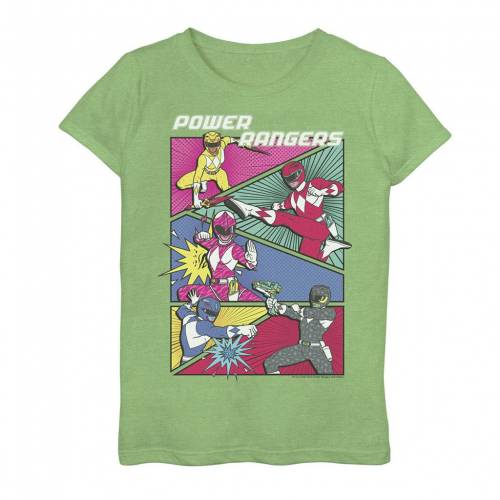 注目の 楽天市場 Licensed Character キャラクター パワー レンジャース アクション グラフィック Tシャツ 緑 グリーン Power Green Licensed Character Rangers Comic Action Panels Graphic Tee Apple キッズ ベビー マタニテ スニケス 最新の激安 Lexusoman Com