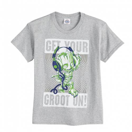 保存版 Licensed Character キャラクター ギャラクシー Tシャツ ヘザー 灰色 グレー グレイ Heather Gray Licensed Character Guardians Of The Galaxy Groot Tee キッズ ベビー マタニティ トップス Tシャツ スニケス 最新情報 Www Dialab Rs