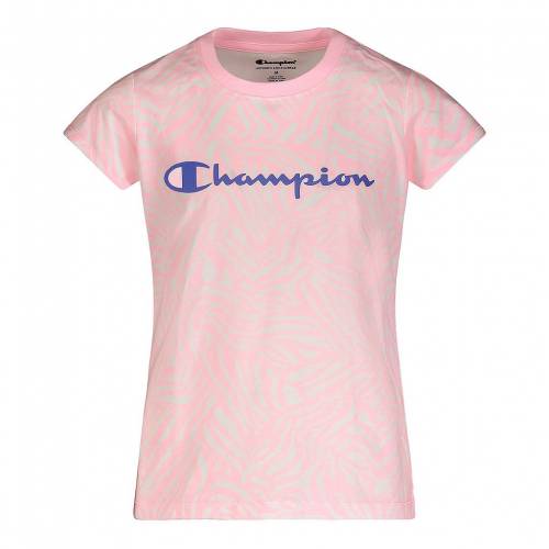 Tシャツ カットソー 贅沢品 ピンク Tシャツ チャンピオン Champion チャンピオン Candy Tee Print Zebra Champion Pink キッズ ジュニア