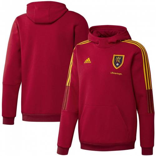 アディダス Adidas アディダス 赤 レッド レアル チーム フーディー パーカー ソルトレイク メンズ Red Team Adidas 21 Travel Slt Bla Org Bw