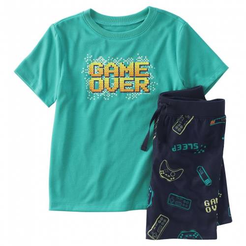 Lands End ベビー 赤ちゃん用 Tシャツ ショーツ ハーフパンツ ゲーム Lands ジュニア キッズ Game End Toddler Tee Shorts Pajama Set Over Psicologosancora Es