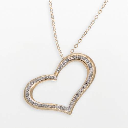 ダイヤモンド ゴールド 【 UNBRANDED DIAMOND FASCINATION 14K GOLD WIDE-HEART PENDANT / 14K GOLD 】 ジュエリー アクセサリー レディースジュエリー ネックレス ペンダント|スニケス