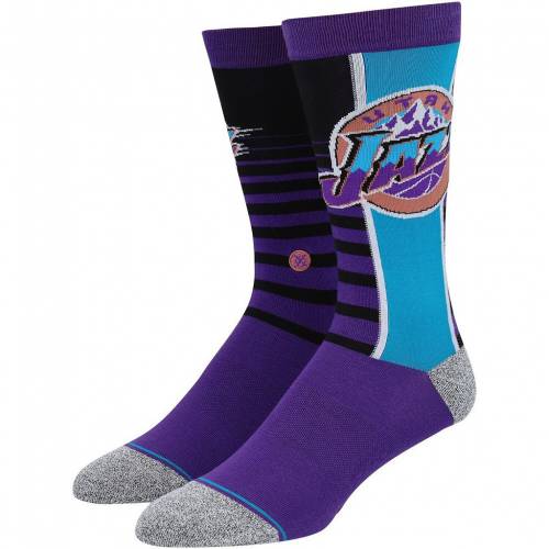 ファッションブランド 紫 ユタ カジュアル Unbranded 靴下 メンズ ジャズ スタンス パープル クルー メンズ ソックス ファッション クルー 紫 Purple Unbranded Stance Gradient Infiknit Crew Socks Jaz スニケス