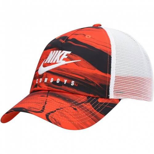 New限定品 ファッション カジュアル Hat ハット ナイキ 橙 バッグ 小物 ブランド雑貨 キャップ カウボーイズ Nike ナイキ オレンジ オクラホマ スケートボード スプリング トラッカー クラホマステイト メンズ Orange State Spring Nike Break Heritage 86