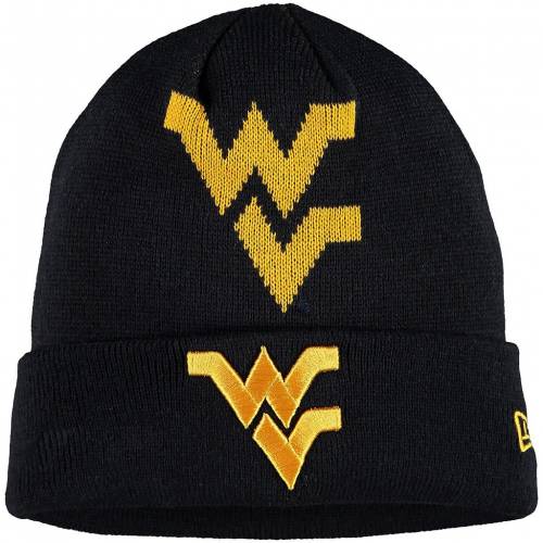 ニュー内鰓 New Era エラ 洟垂れ失費 紺色 ダークブルー バージニア マウンテニアーズ ロゴタイプ 編地 ニューエラ 真西バージニア 童男 キッズ Youth Navy Logo Whiz Cuffed Knit Hat Wvu Dssgfellowship Org