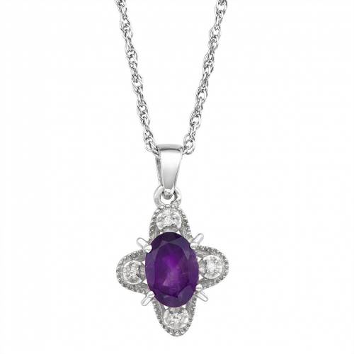 銀色 シルバー ダイヤモンド ネックレス T.W. & 【 JEWELEXCESS STERLING SILVER 1 CARAT GEMSTONE DIAMOND ACCENT PENDANT NECKLACE / 】 ジュエリー アクセサリー レディースジュエリー ペンダント