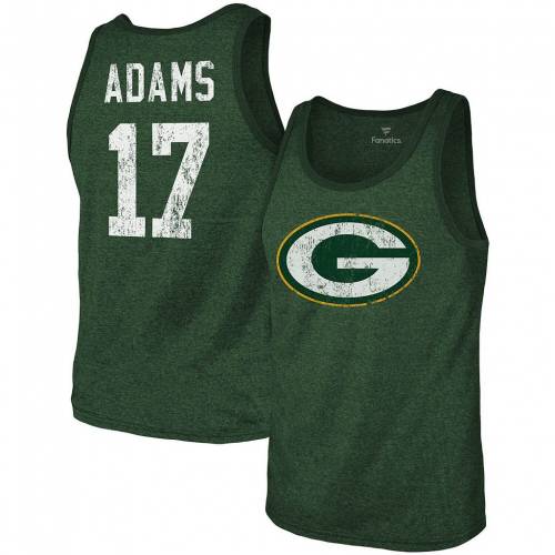 マジェスティック Majestic マジェスティック アダムス 翠 翠色 パッカーズ 戦車極致 グリーンベイ メンズ Green Majestic Threads Davante Adams Heathered Name Number Triblend Pkr Dssgfellowship Org