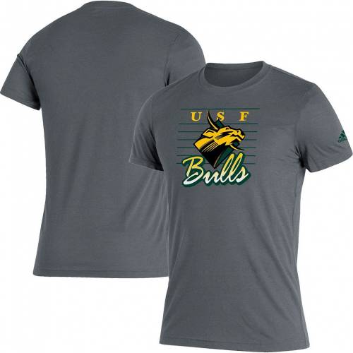 アディダス Adidas アディダス 灰色 グレー グレイ フロリダ ブルズ フレッシュ スクリプト Tシャツ メンズ Gray Adidas Heathered South Florida Bulls Fresh Script Aeroready Tshirt Usf Grey Andapt Com