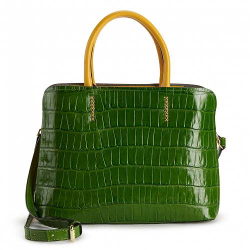 スニケス Amerileather Handbag ファッションブランド Yvette その他 イエロー グリーン Amerileather レザー Green カジュアル Leather アクセサリー Yellow 黄色 Amerileather ファッション 緑