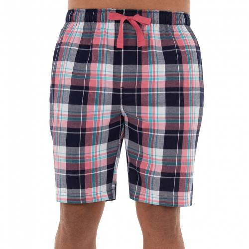 アイゾッド Izod ウーブン ショーツ ハーフパンツ ピンク 紺色 ネイビー メンズ Woven Pink Izod Plaid Sleep Shorts Navy Turquoise Psicologosancora Es