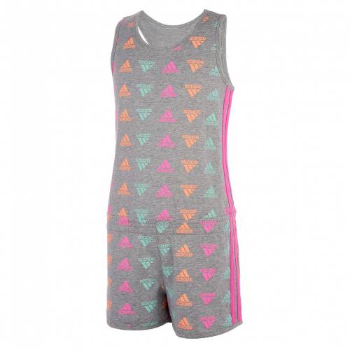 アディダス Adidas アディダス ロンパース 灰色 グレー グレイ ジュニア キッズ Gray Adidas S 46x Printed Romper Formationusa Fr