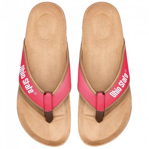 サンダル カジュアル ファッションブランド レッド 赤 Foco スケートボード 赤 ビーチサンダル ファッション オハイオ Unbranded オハイオ バックアイズ オハイオステイト メンズ State Red Unbranded Foco Cork Osu スニケス