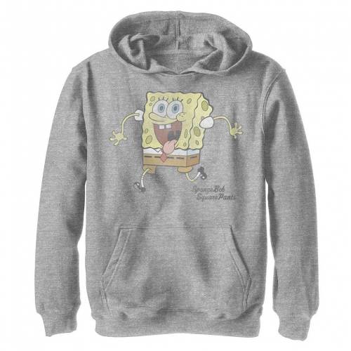 Nickelodeon スポンジボブ ラン グラフィック フーディー パーカー ヘザー ジュニア キッズ Heather Nickelodeon Spongebob Squarepants Tongue Out Run Graphic Hoodie Athletic Butlerchimneys Com