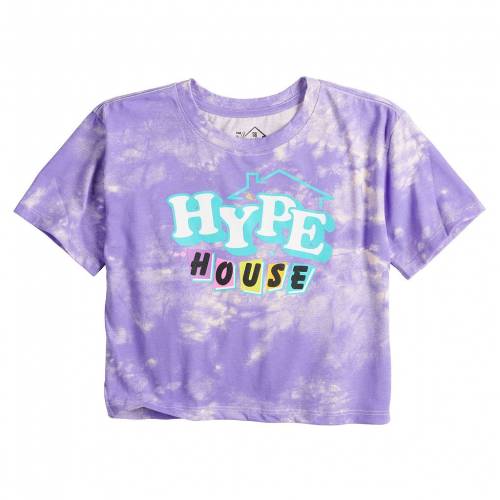 Licensed Character キャラクター ネクタイ グラフィック Tシャツ ピンク ジュニア キッズ Pink Licensed Character Hype House Tie Dye Cropped Graphic Tee Rouge Butlerchimneys Com