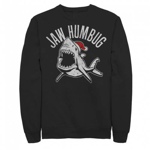 Licensed Character キャラクター クリスマス シャーク フリース 黒色 ブラック メンズ Licensed Character Jaw Humbug Christmas Shark Santa Hat Fleece Black Brandingidentitydesign Com