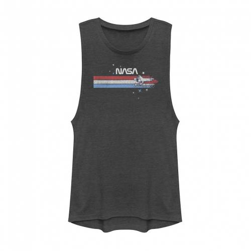 Licensed Character キャラクター 赤 レッド 白色 ホワイト 青色 ブルー ロゴ Tシャツ チャコール ジュニア キッズ Red Licensed Character Nasa White And Blue Banner Logo Muscle Tee Charcoal Sobolewscy Pl